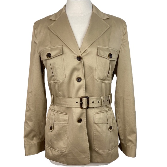 Brooks Brothers Tan Utility Safari Style Jacket - Picture 2 of 12